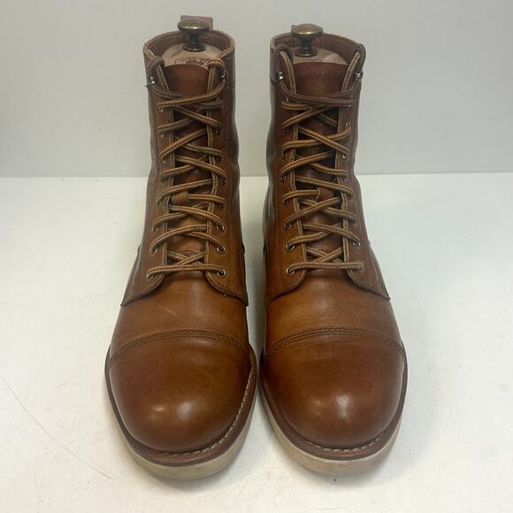 VGUC Rancourt & Co. x Helm x Huckberry Hunter Teak Cap Toe Boot Maine USA 10 D main image 9